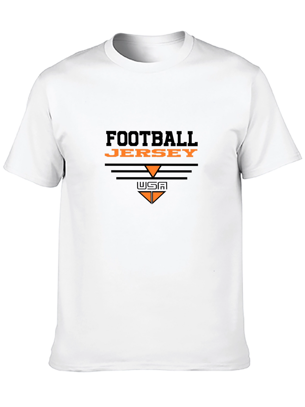 Football Jersey Graphic Tee - Black