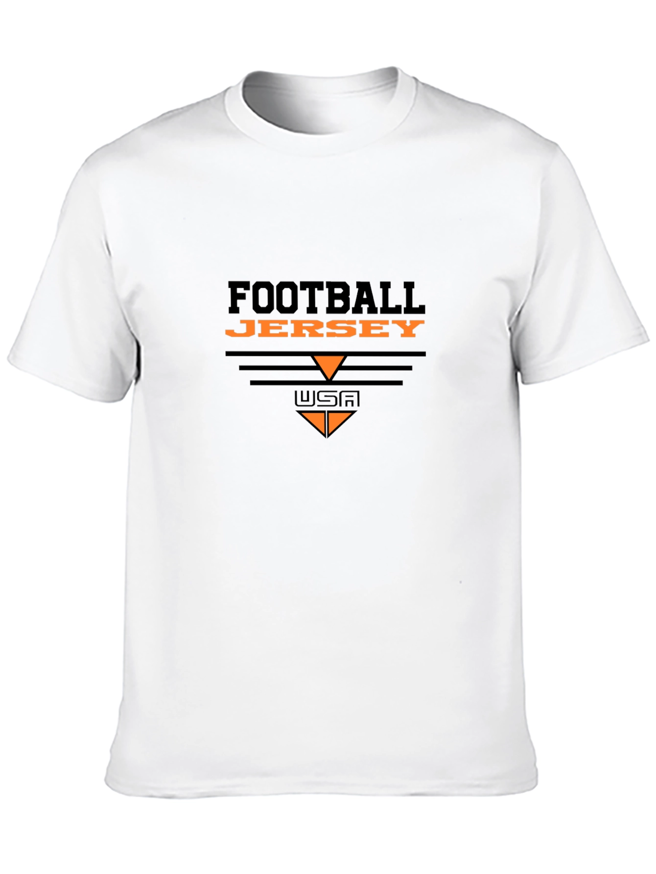 Football Jersey Graphic Tee - Black
