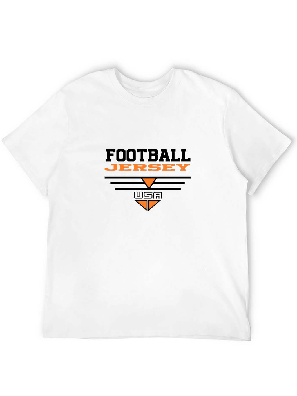 Football Jersey Graphic Tee - Black