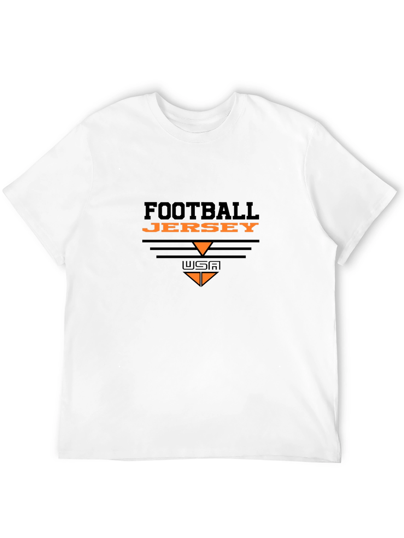 Football Jersey Graphic Tee - Black