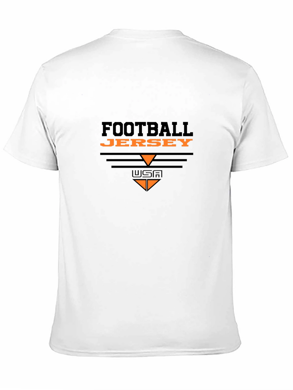 Football Jersey Graphic Tee - Black