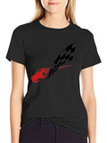 Red Racecar Black Tee