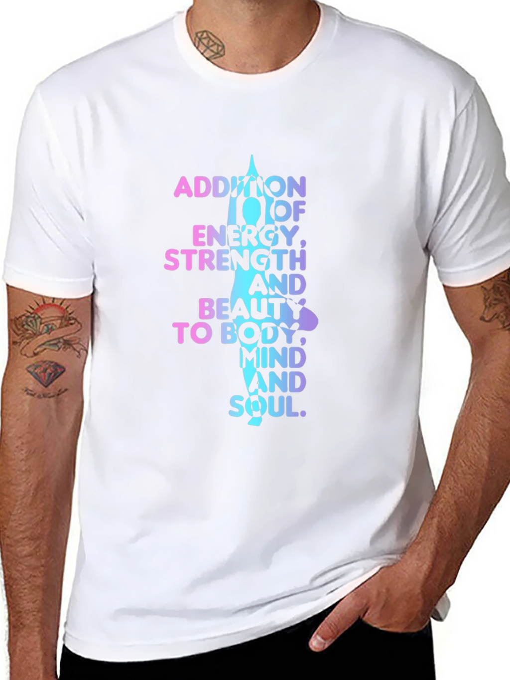 Yoga Meditation T-Shirt: Mind Body and Soul