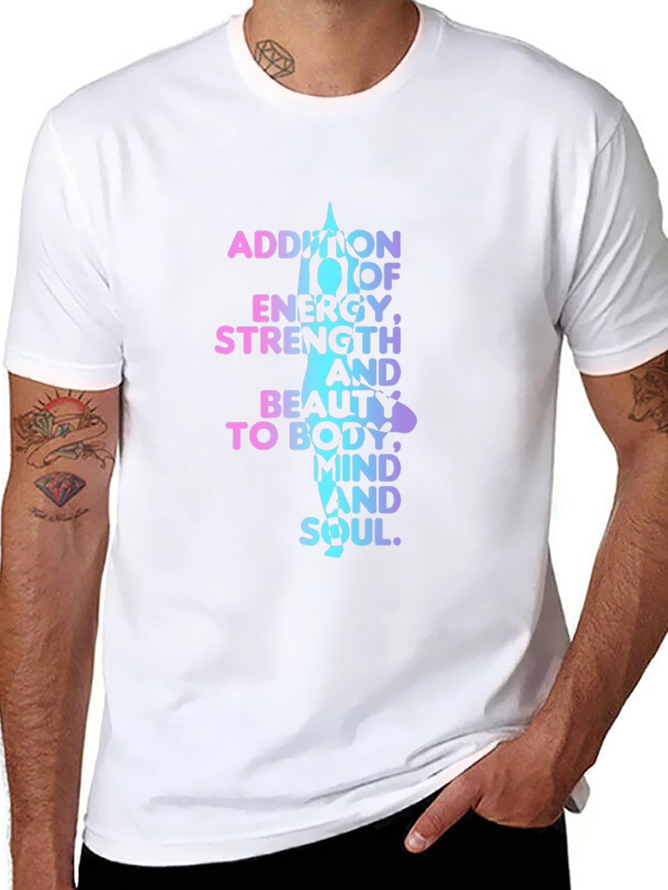 Yoga Meditation T-Shirt: Mind Body and Soul
