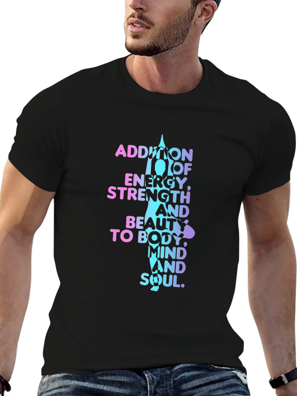 Yoga Meditation T-Shirt: Mind Body and Soul