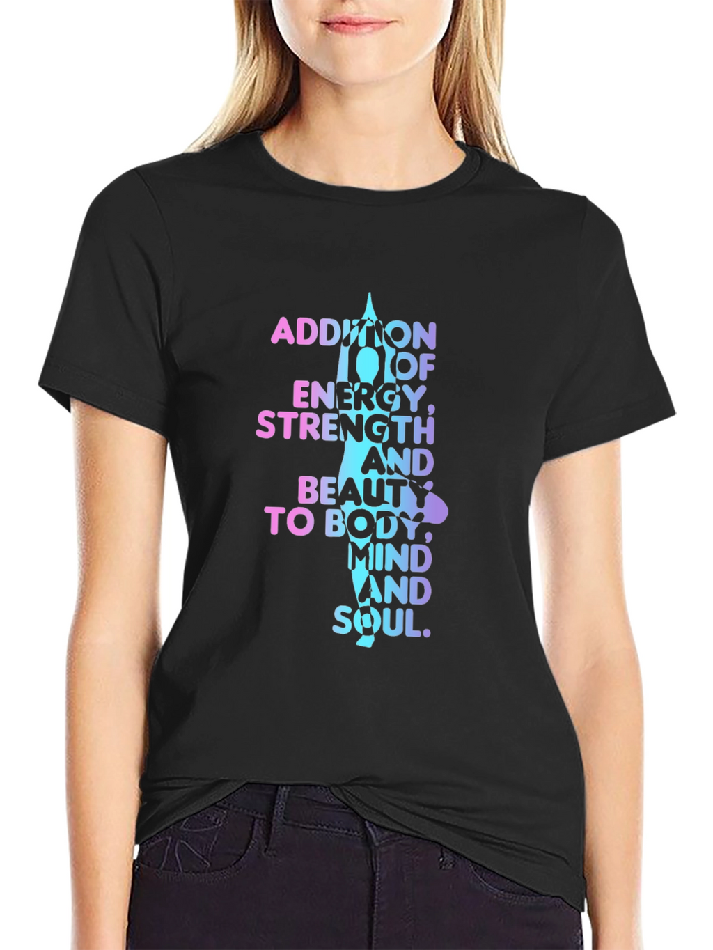 Yoga Meditation T-Shirt: Mind Body and Soul