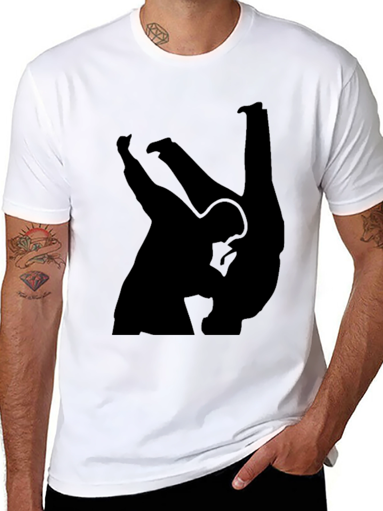 Judo Silhouette Black T-Shirt