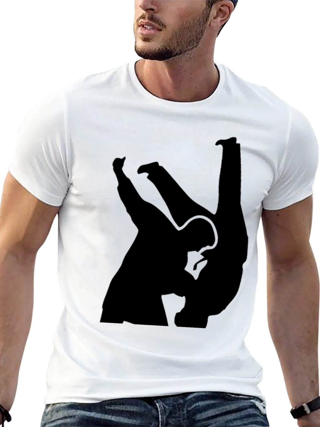 Judo Silhouette Black T-Shirt