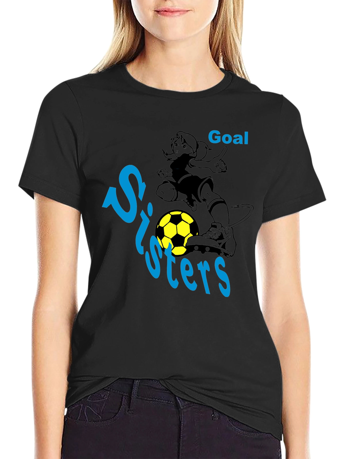 Soccer Sisters Goal Graphic T-Shirt