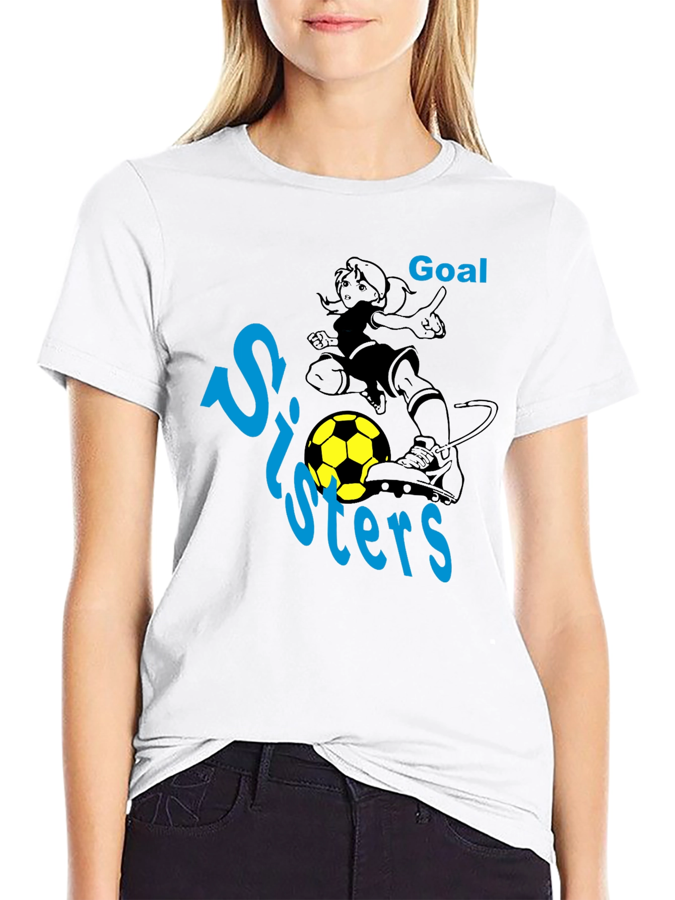 Soccer Sisters Goal Graphic T-Shirt