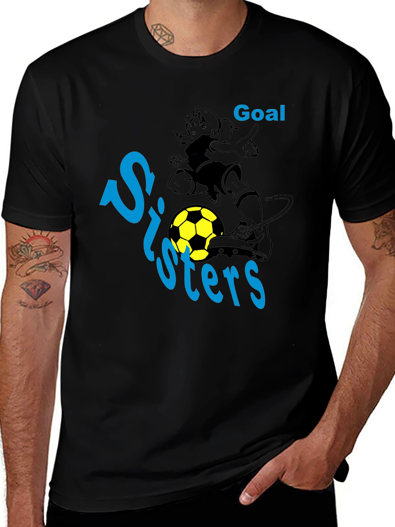 Soccer Sisters Goal Graphic T-Shirt