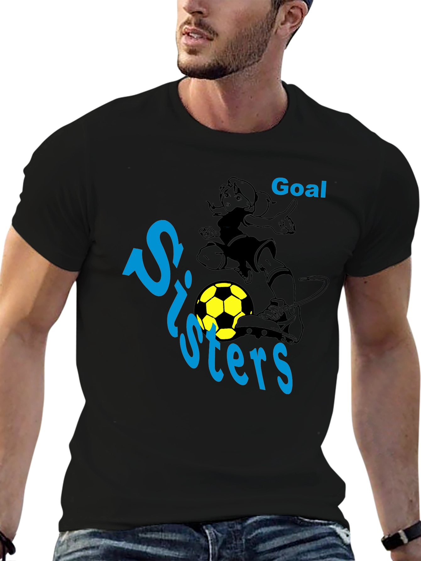 Soccer Sisters Goal Graphic T-Shirt