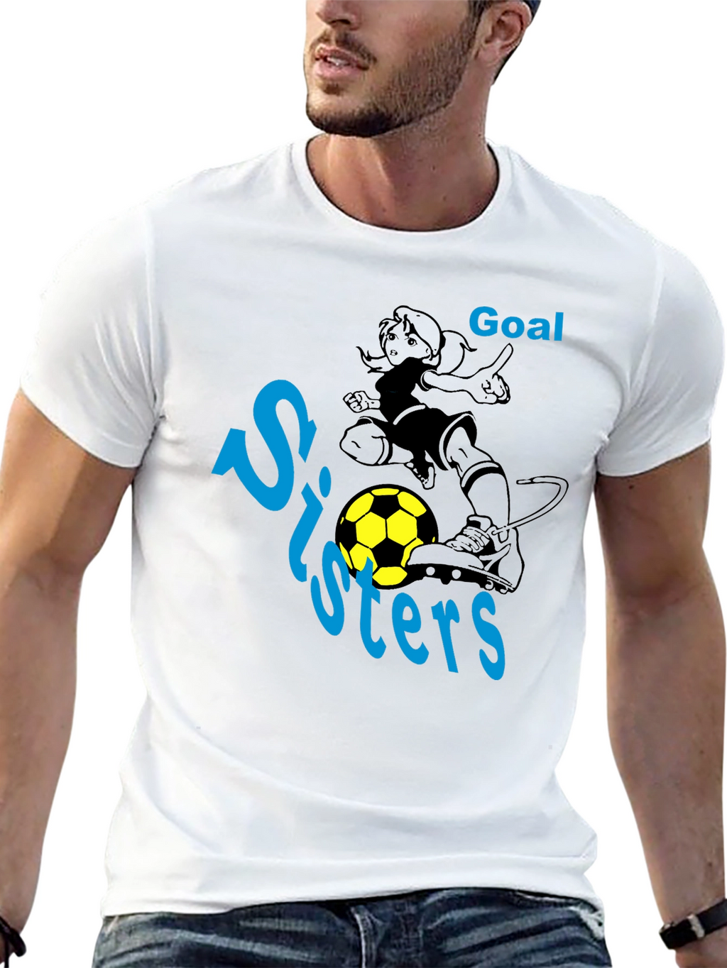 Soccer Sisters Goal Graphic T-Shirt