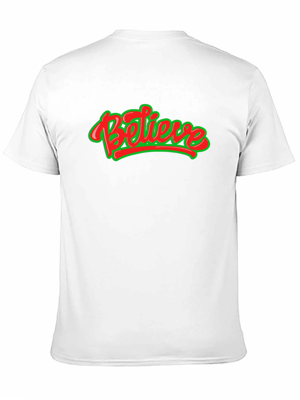 Believe Graphic Tee - Black Crew Neck Shirt