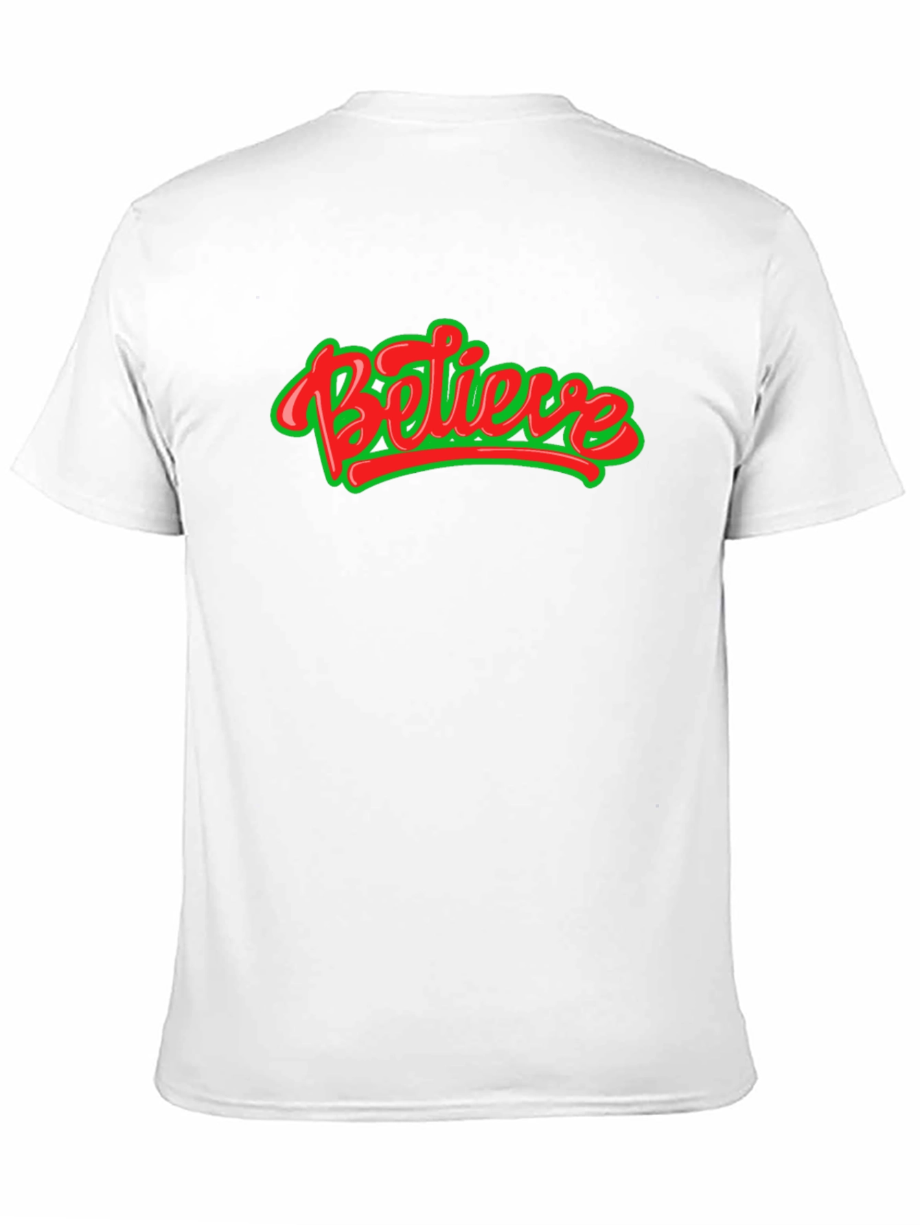 Believe Graphic Tee - Black Crew Neck Shirt