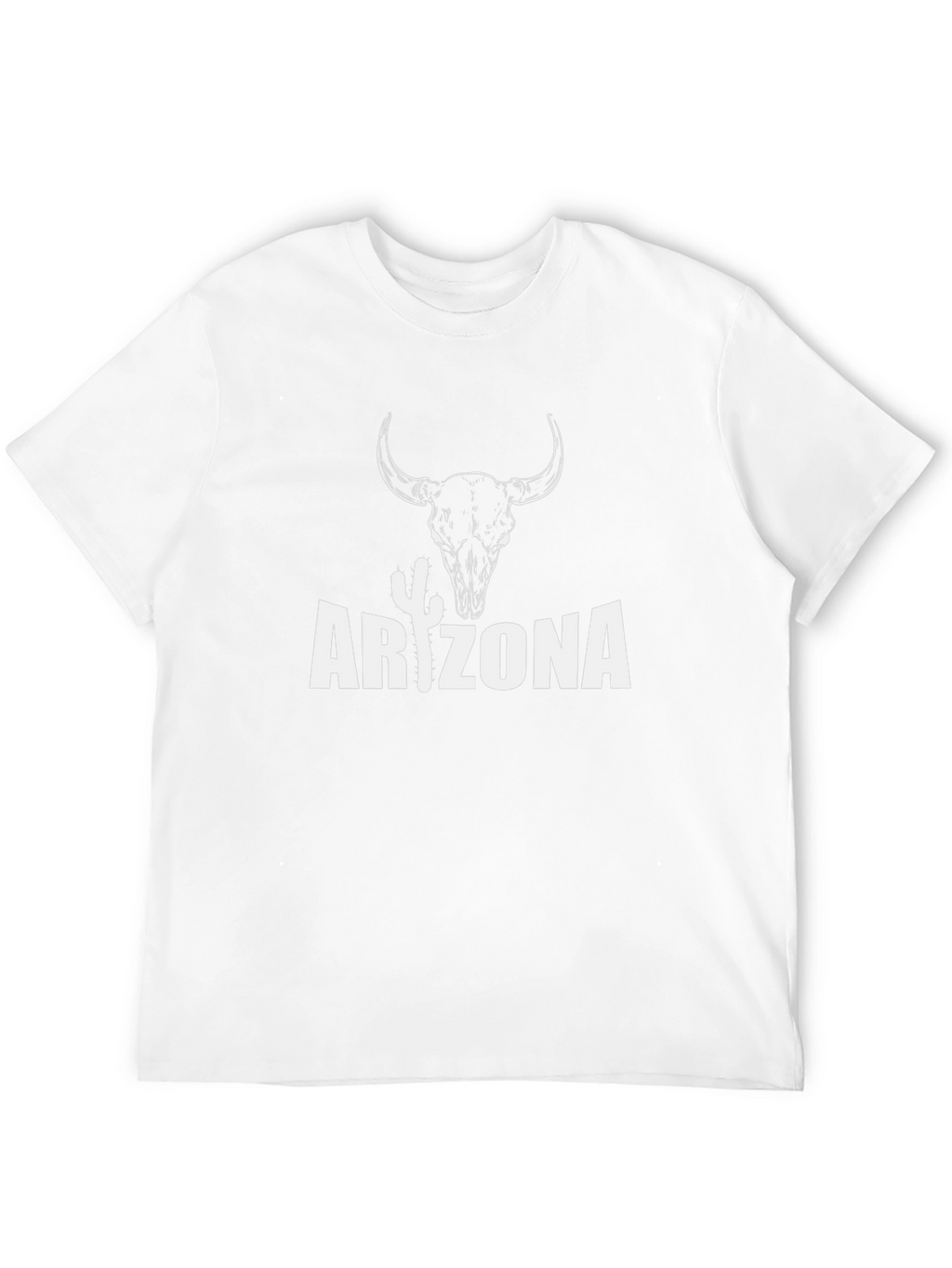 Arizona Bull Skull Graphic Tee - Black Cotton T-Shirt