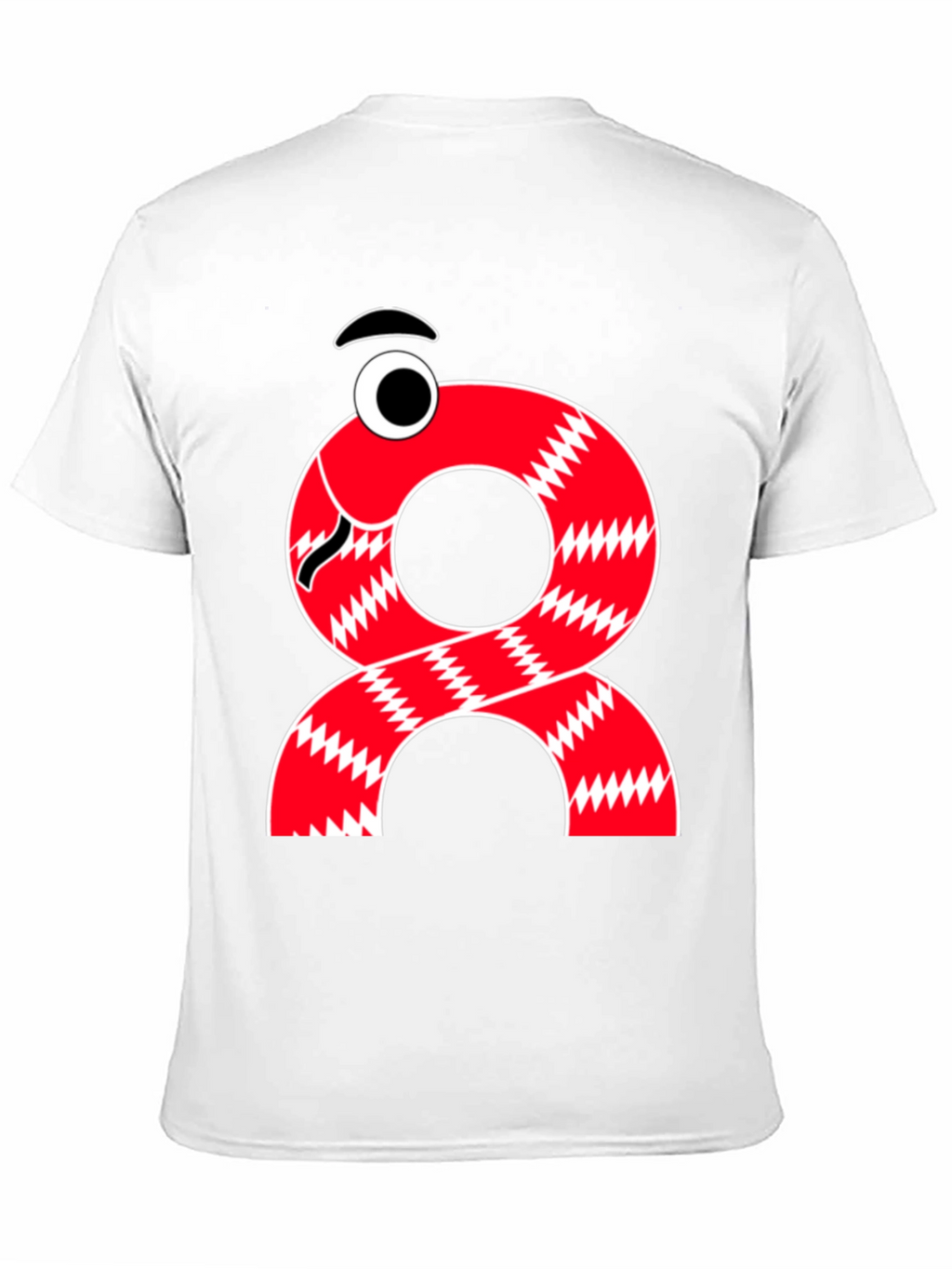 Red Cartoon Figure T-Shirt - Mens Black Tee