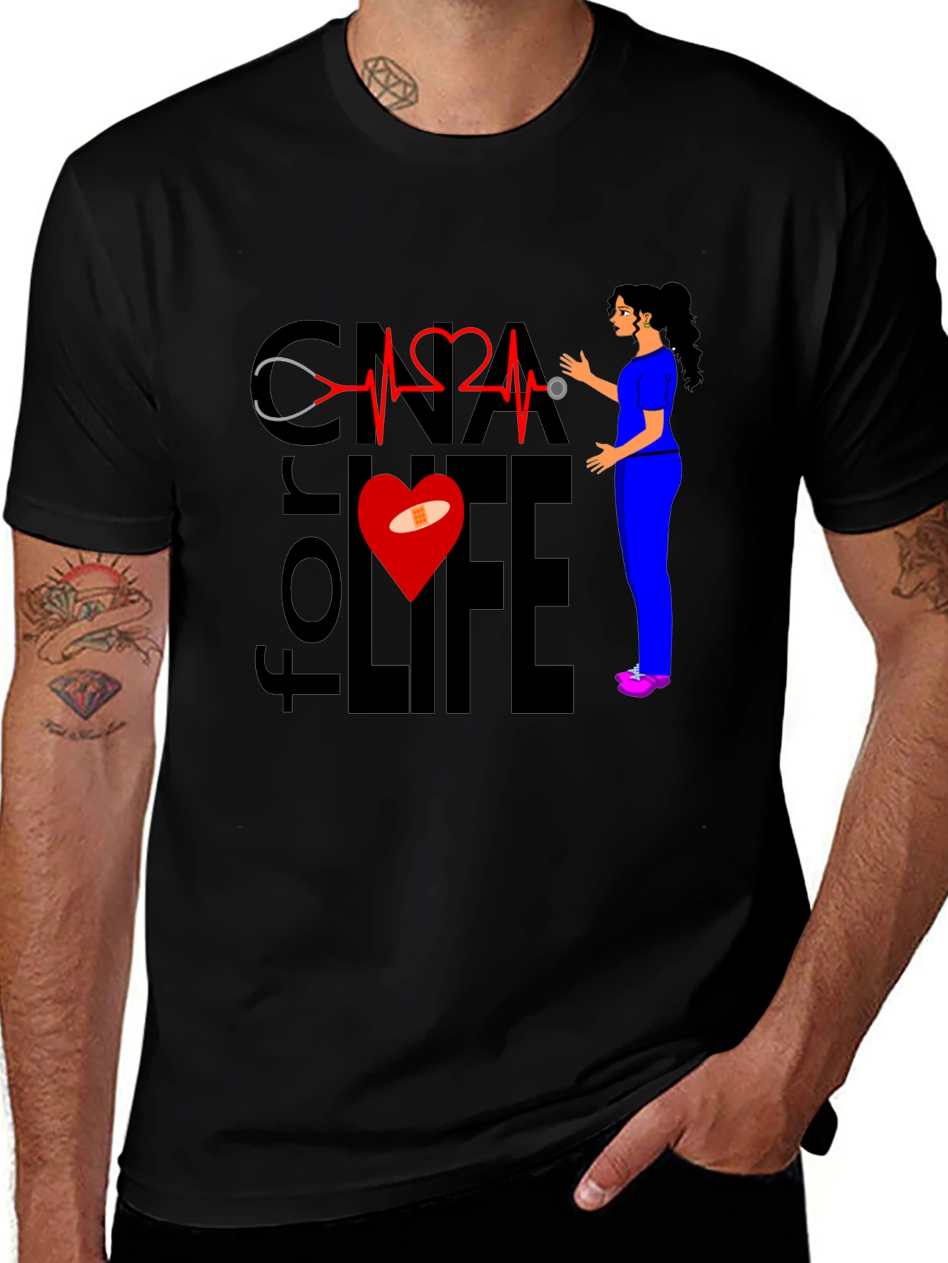 CNA for Life T-Shirt - Nurse Apparel