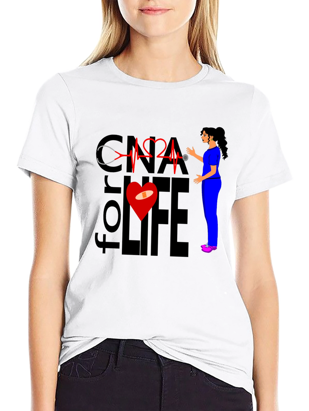 CNA for Life T-Shirt - Nurse Apparel