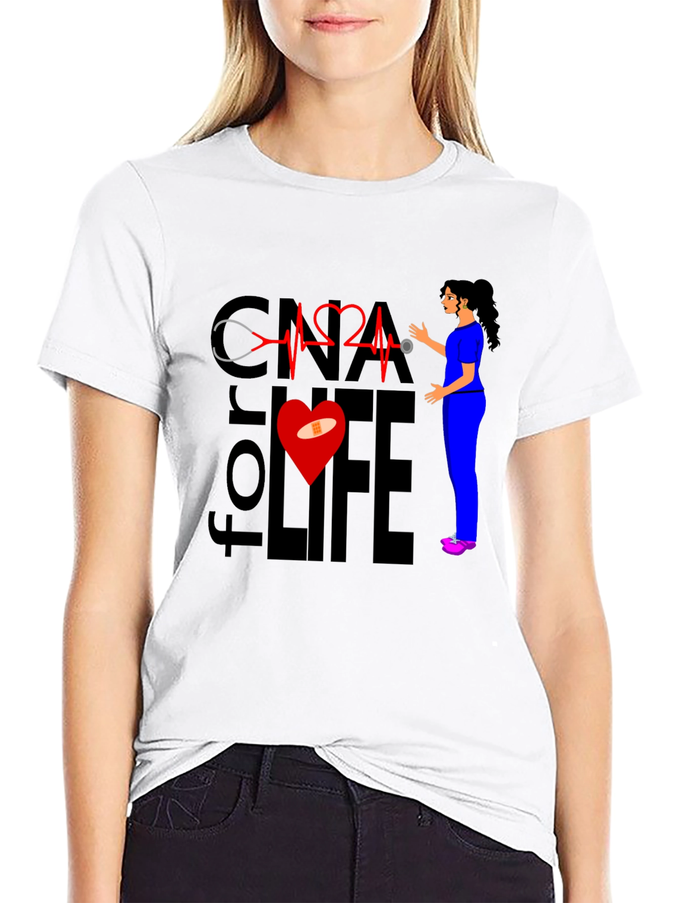 CNA for Life T-Shirt - Nurse Apparel