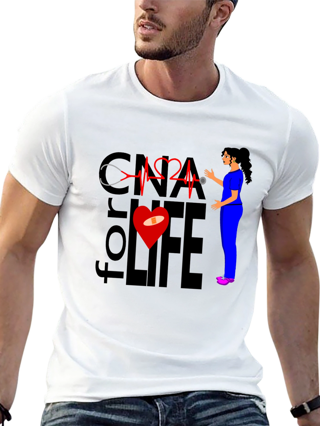 CNA for Life T-Shirt - Nurse Apparel