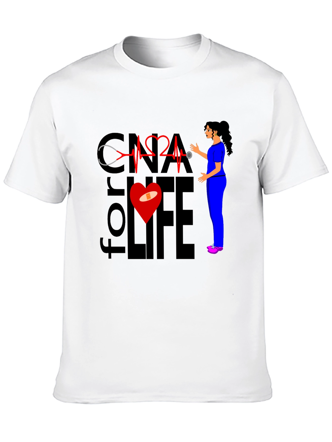 CNA for Life T-Shirt - Nurse Apparel