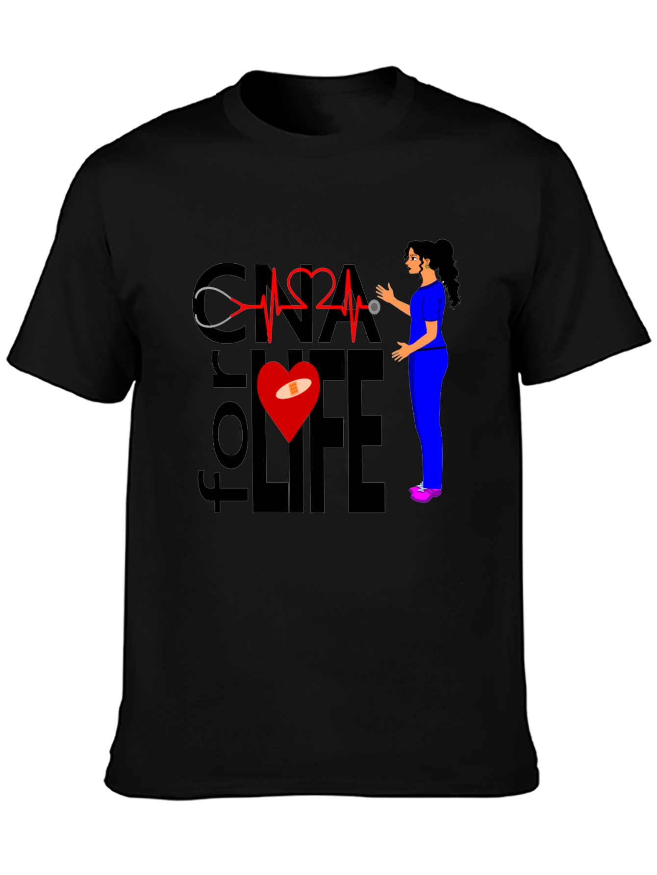 CNA for Life T-Shirt - Nurse Apparel