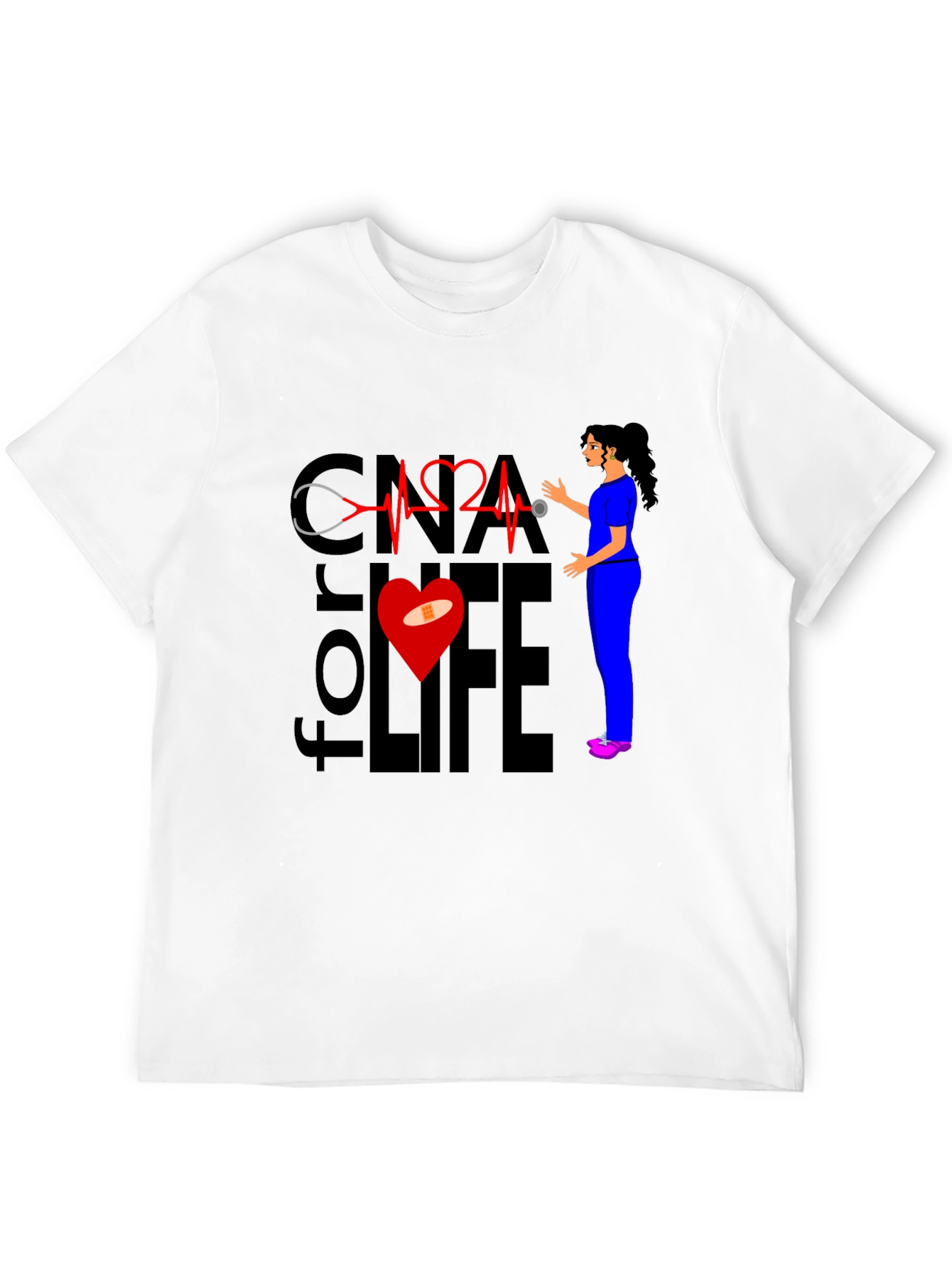 CNA for Life T-Shirt - Nurse Apparel