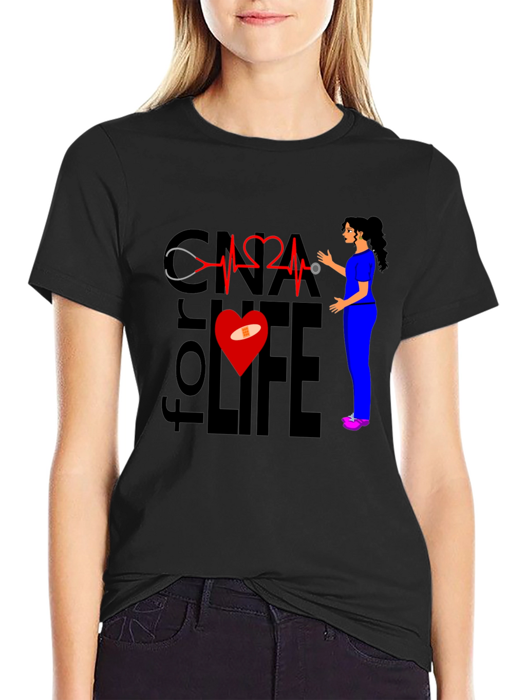 CNA for Life T-Shirt - Nurse Apparel
