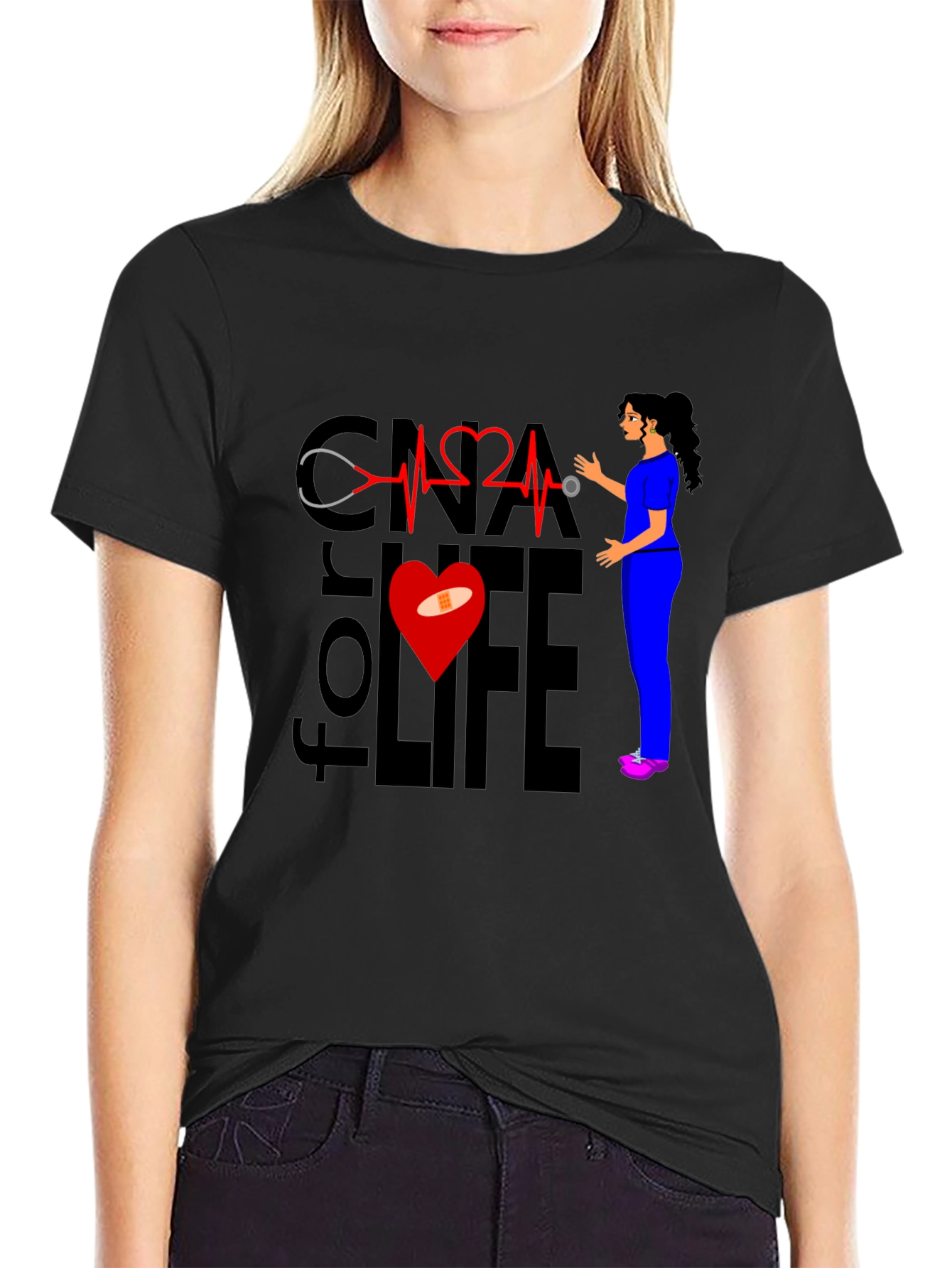 CNA for Life T-Shirt - Nurse Apparel