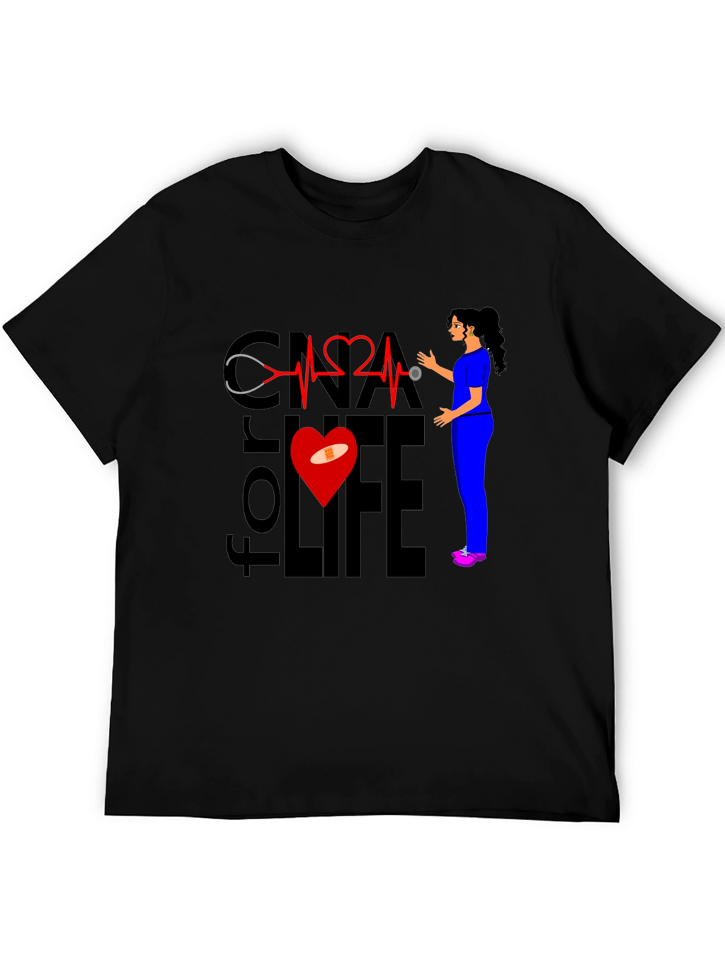 CNA for Life T-Shirt - Nurse Apparel