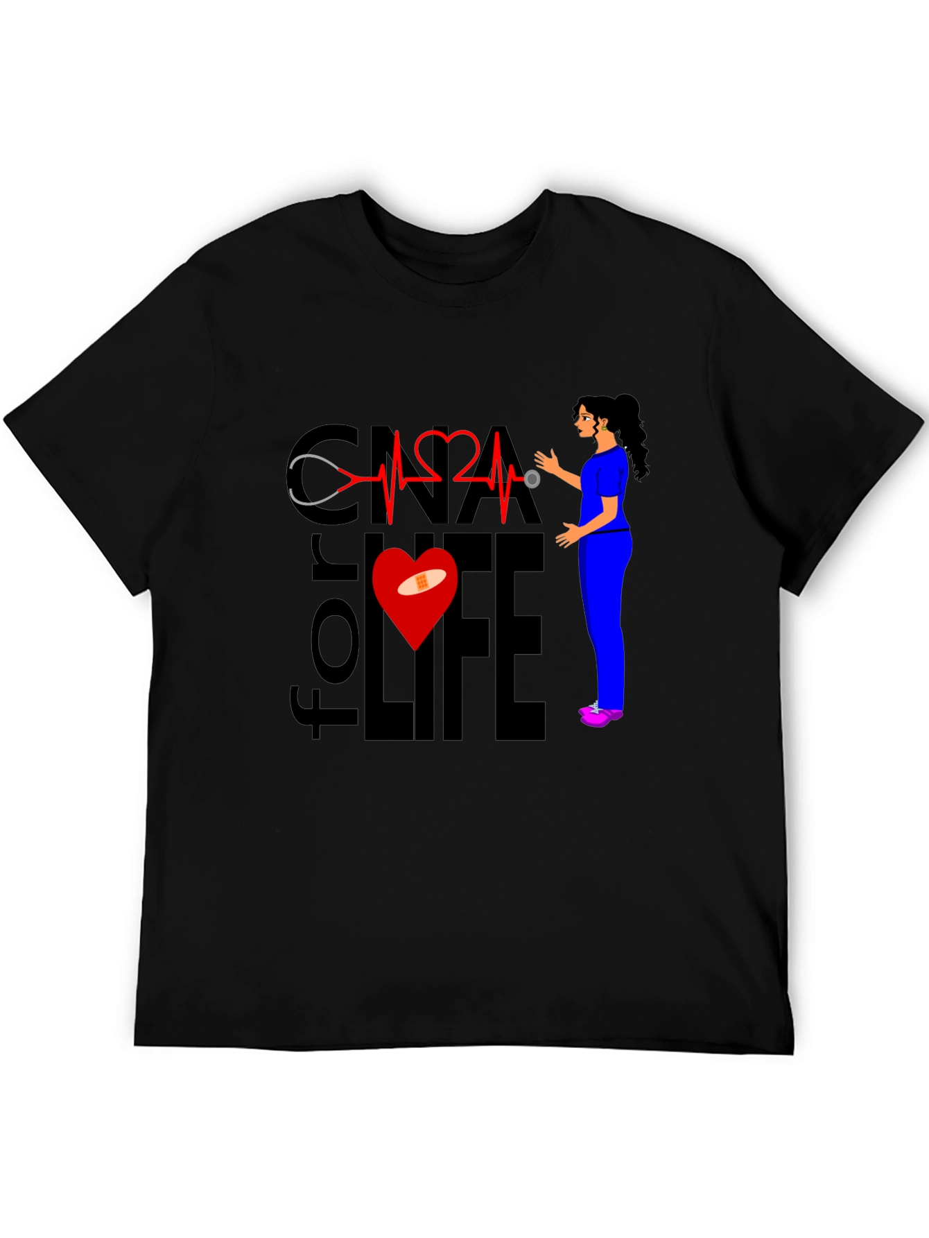 CNA for Life T-Shirt - Nurse Apparel