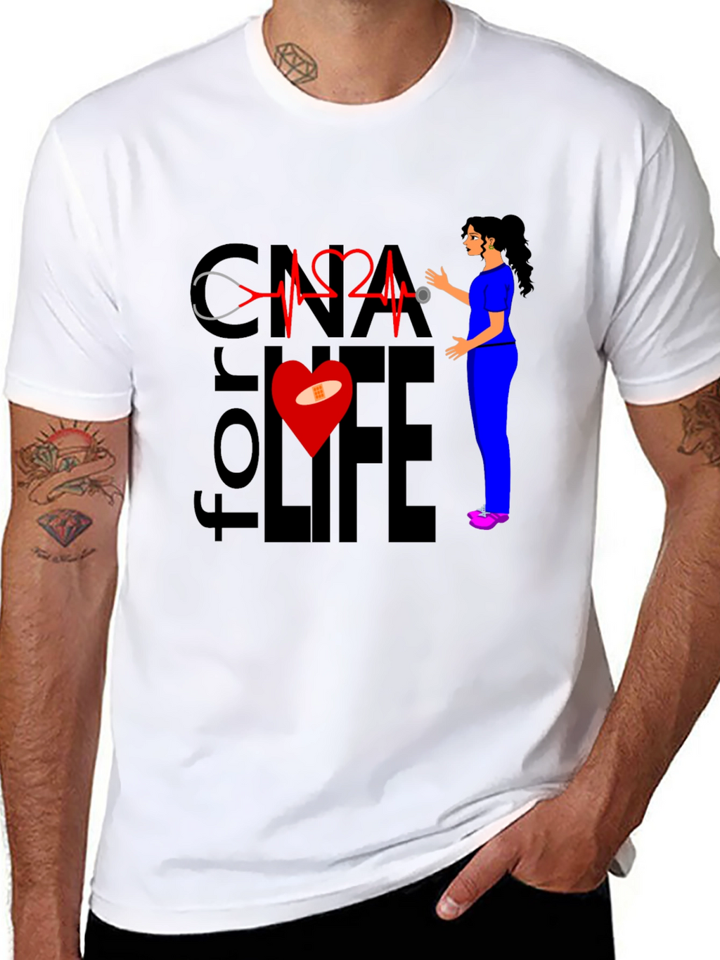 CNA for Life T-Shirt - Nurse Apparel
