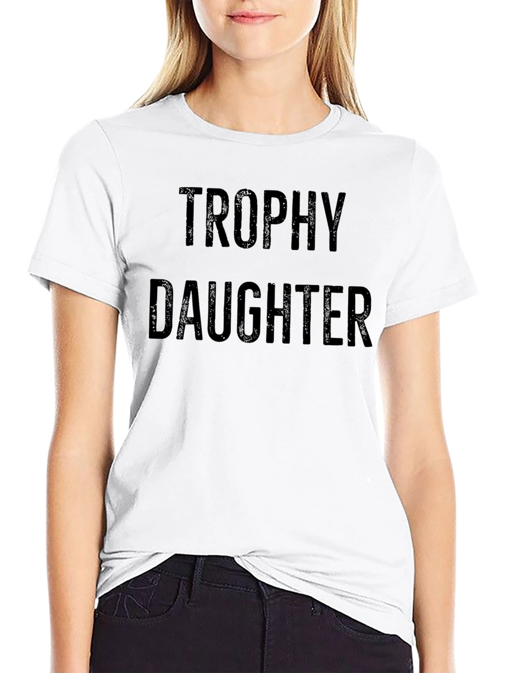 Trophy Daughter Graphic Tee - Dad Humor T-Shirt
