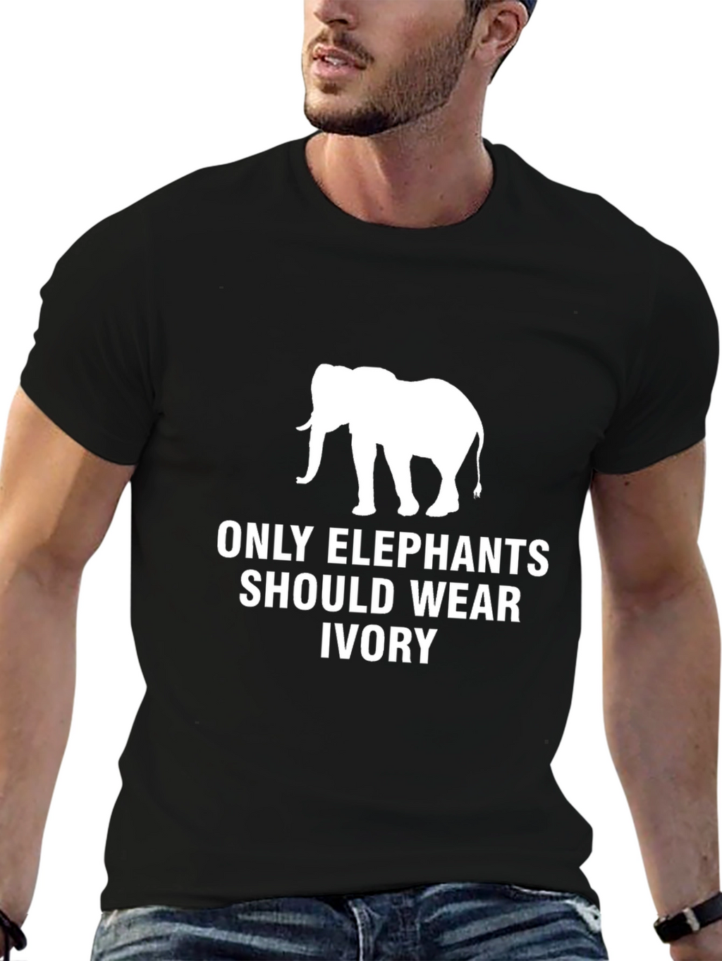 Elephant Ivory Graphic Tee - Animal Rights T-Shirt