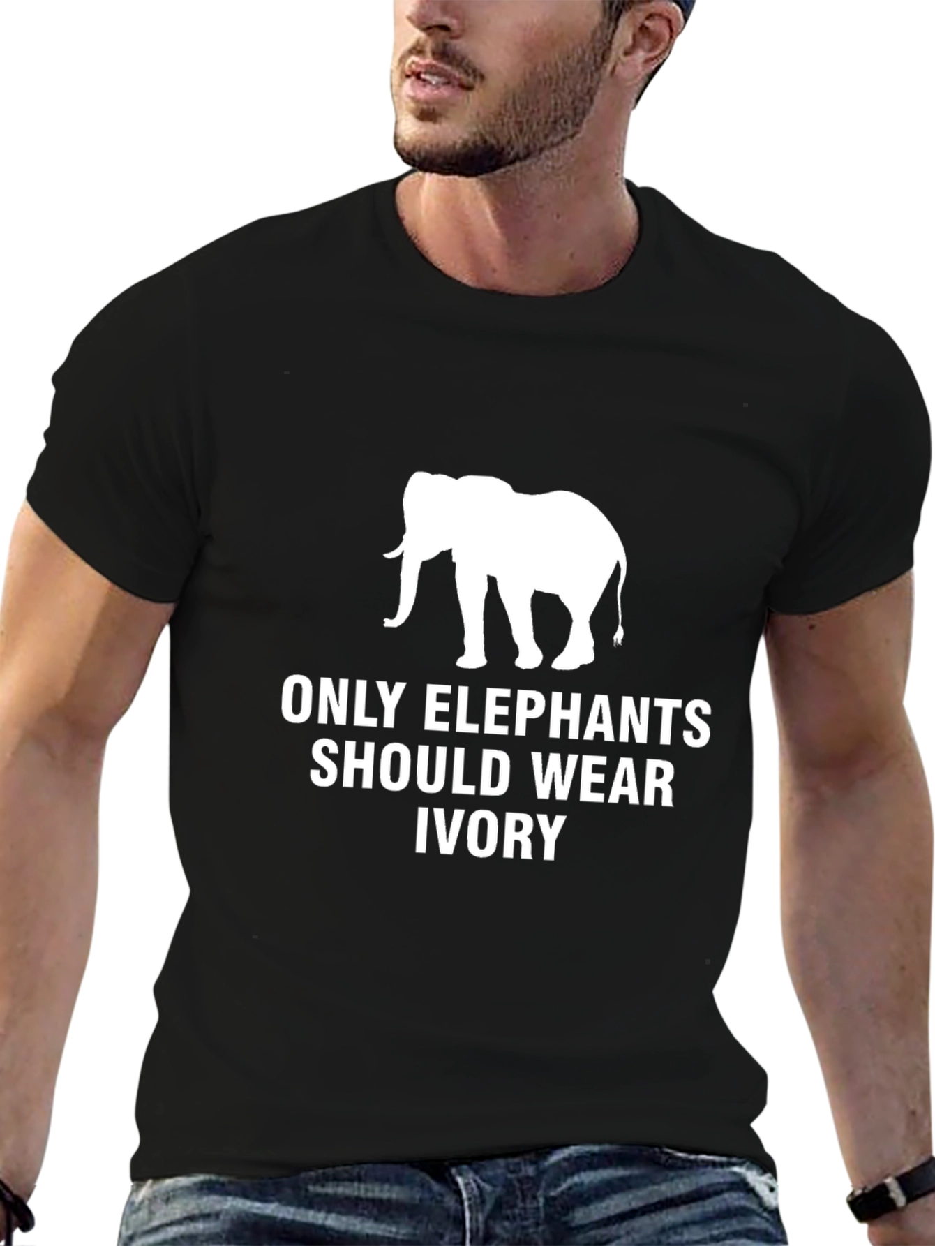 Elephant Ivory Graphic Tee - Animal Rights T-Shirt
