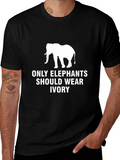 Elephant Ivory Graphic Tee - Animal Rights T-Shirt