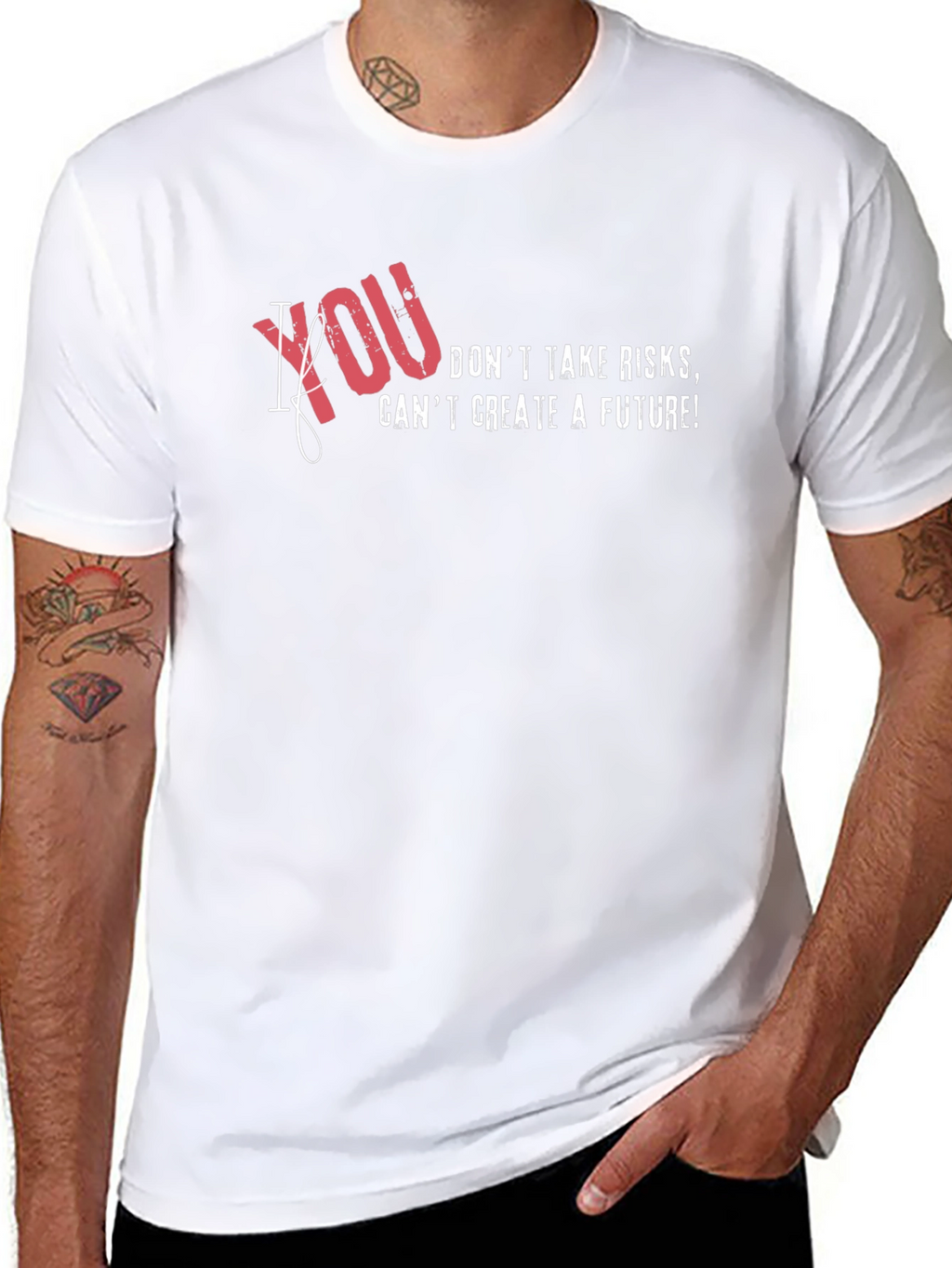 Risk Taker Graphic T-Shirt - Mens Black Tee