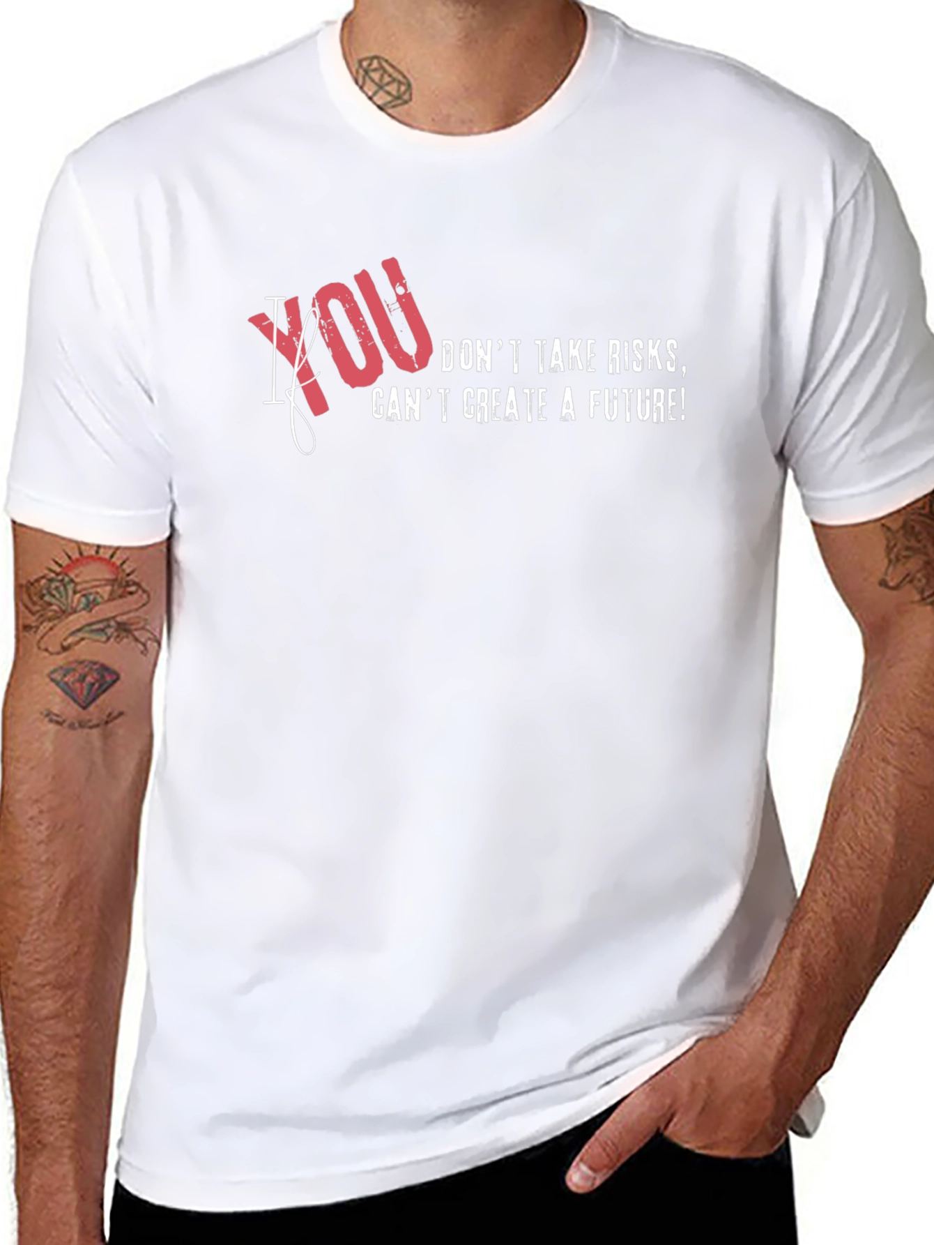 Risk Taker Graphic T-Shirt - Mens Black Tee