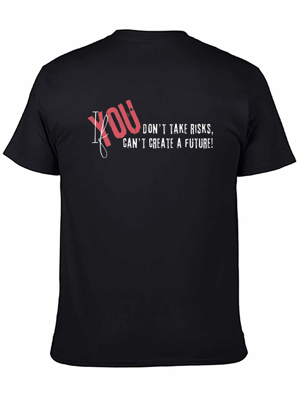 Risk Taker Graphic T-Shirt - Mens Black Tee