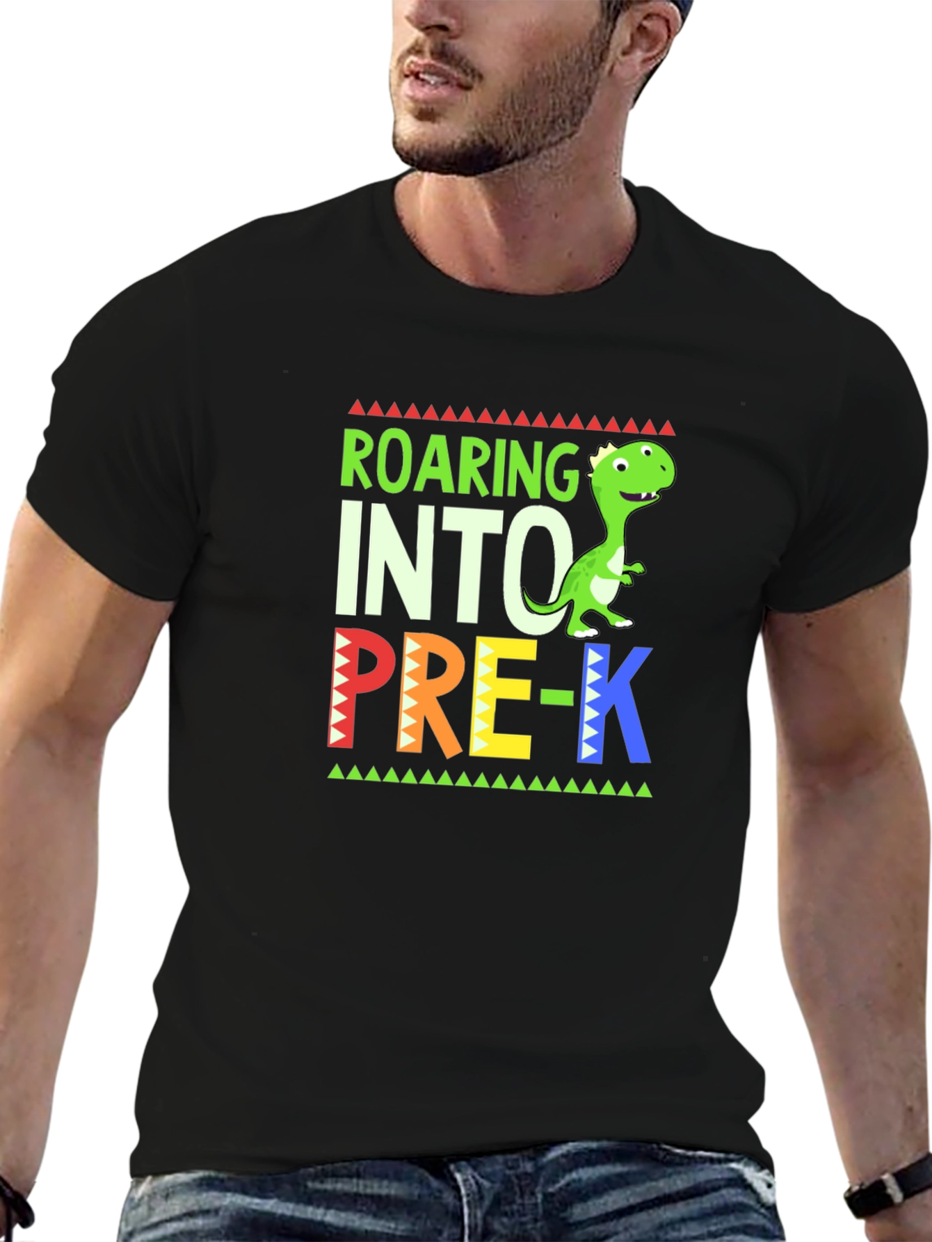 Roaring Into Pre-K Dinosaur T-Shirt