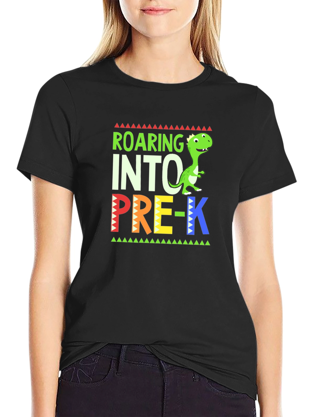 Roaring Into Pre-K Dinosaur T-Shirt
