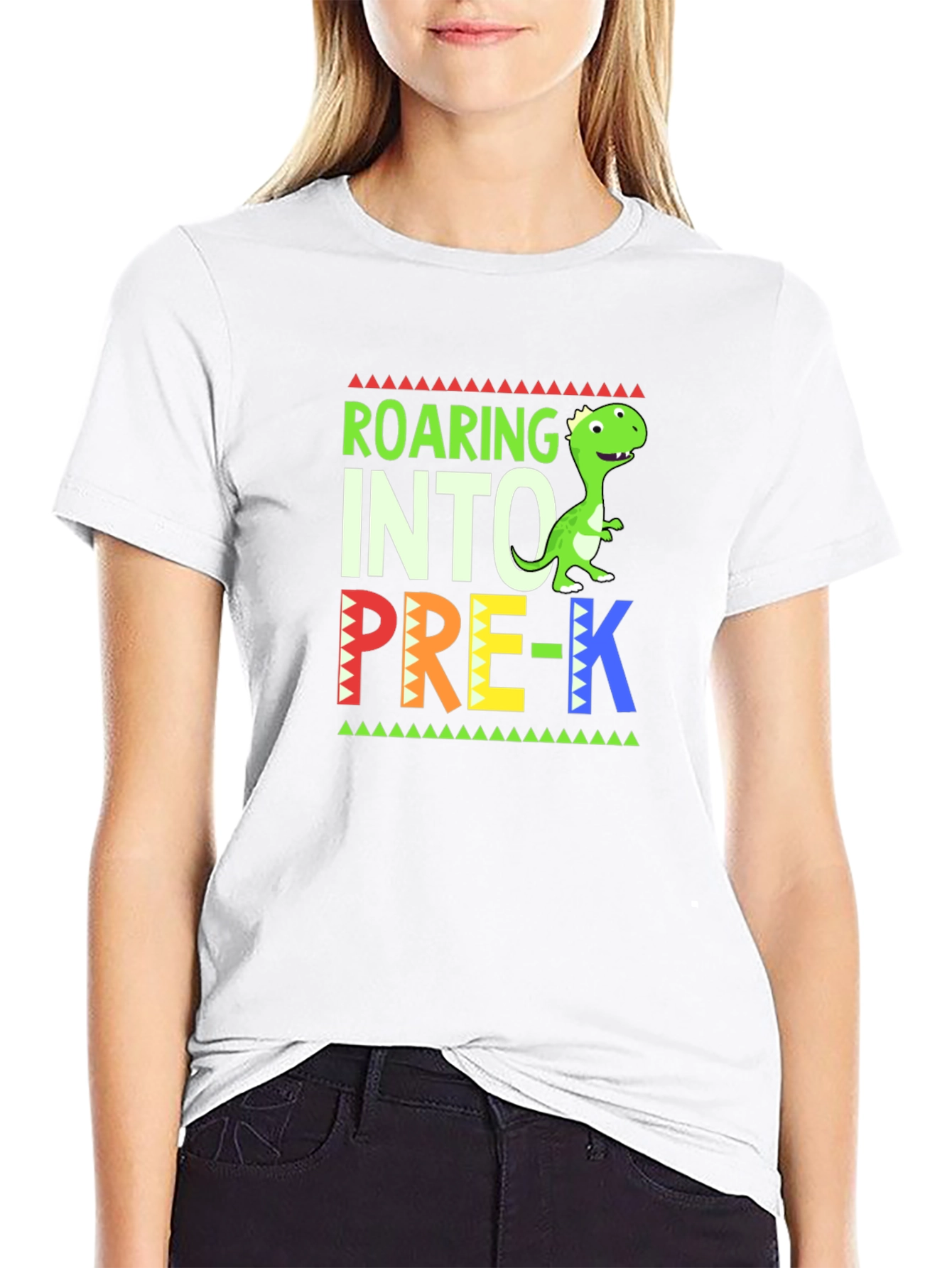 Roaring Into Pre-K Dinosaur T-Shirt