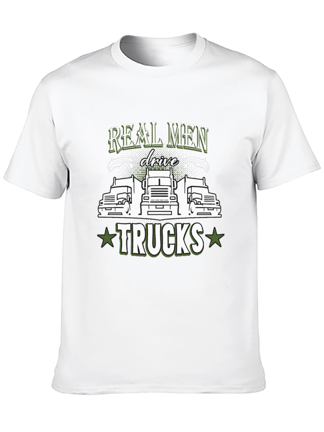 Real Men Drive Trucks Graphic T-Shirt