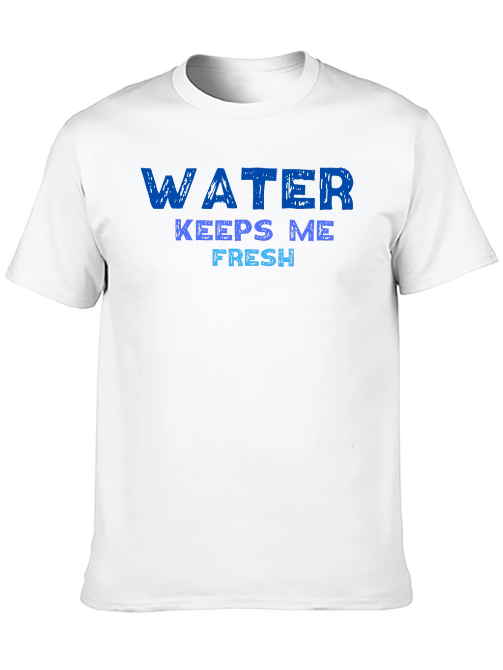 Water Keeps Me Fresh Graphic Tee - Black