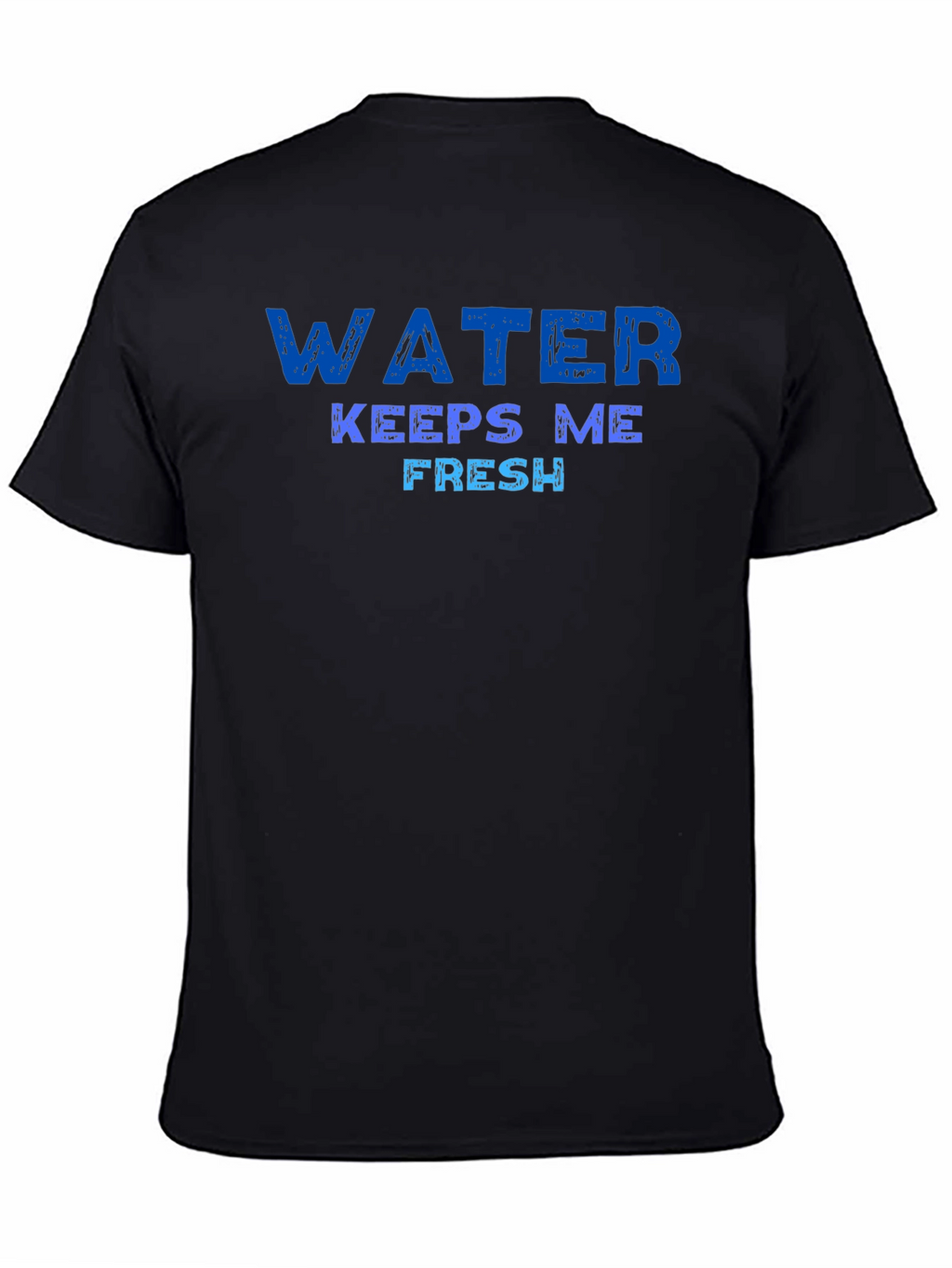 Water Keeps Me Fresh Graphic Tee - Black