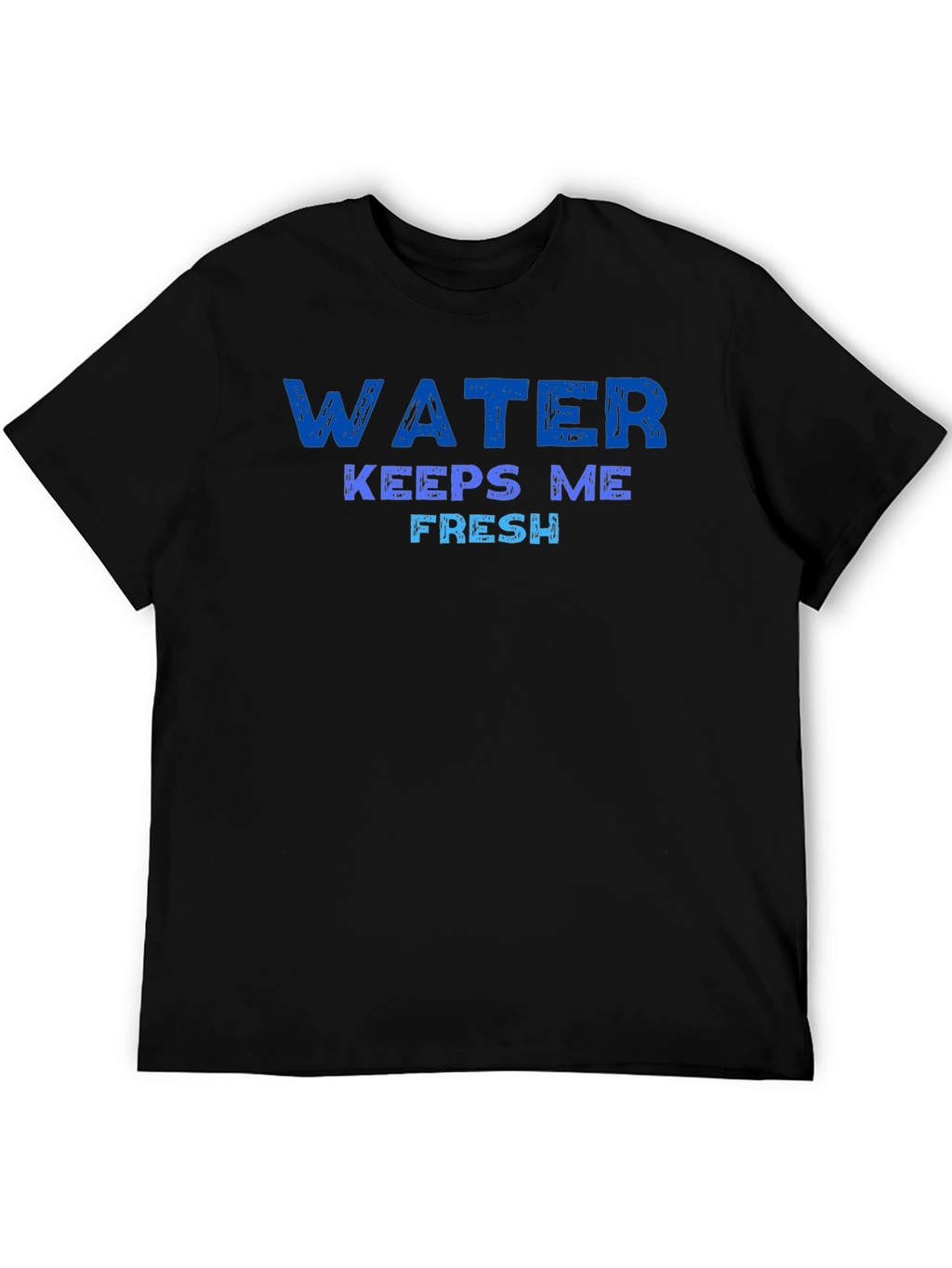 Water Keeps Me Fresh Graphic Tee - Black