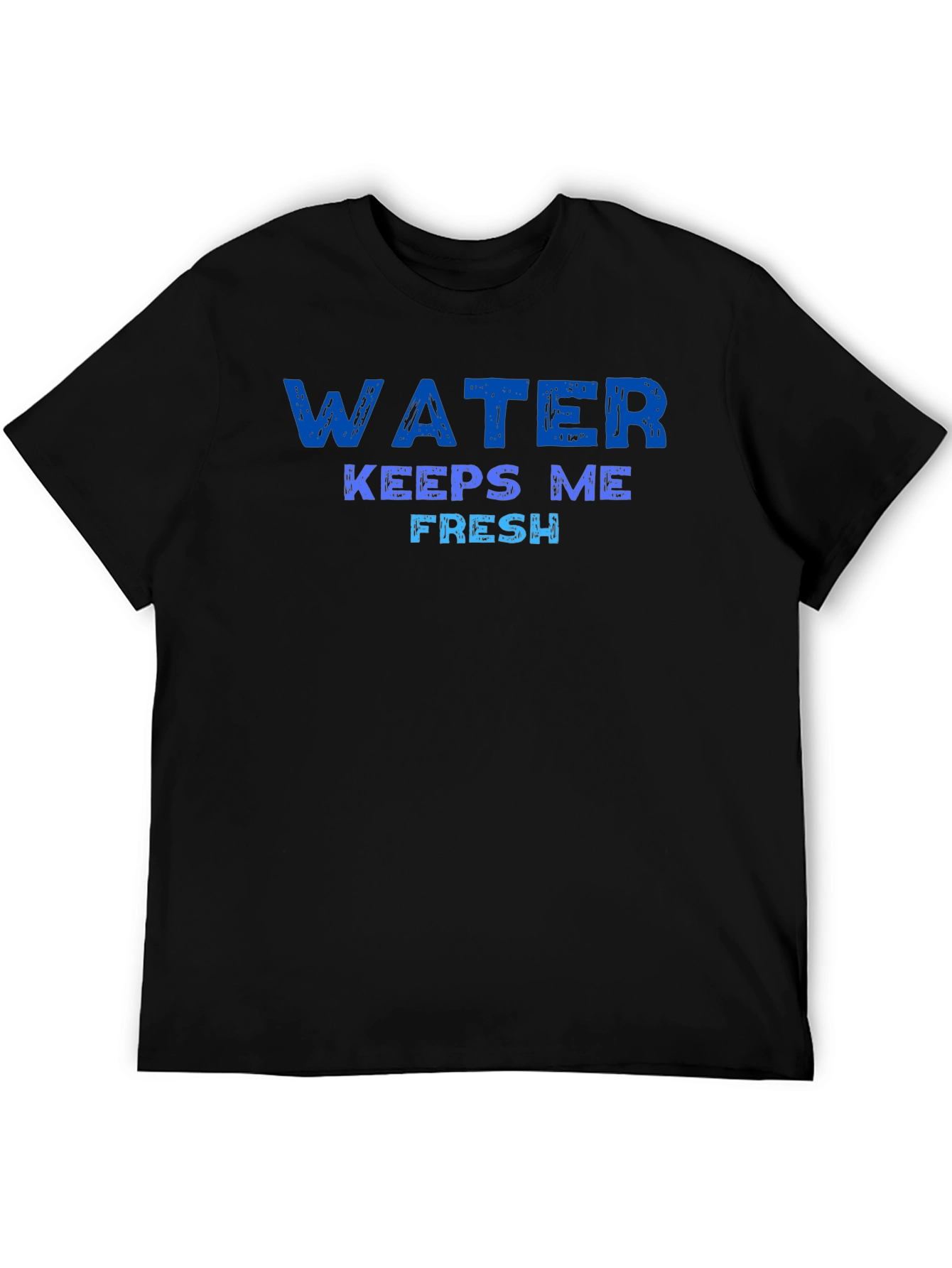 Water Keeps Me Fresh Graphic Tee - Black