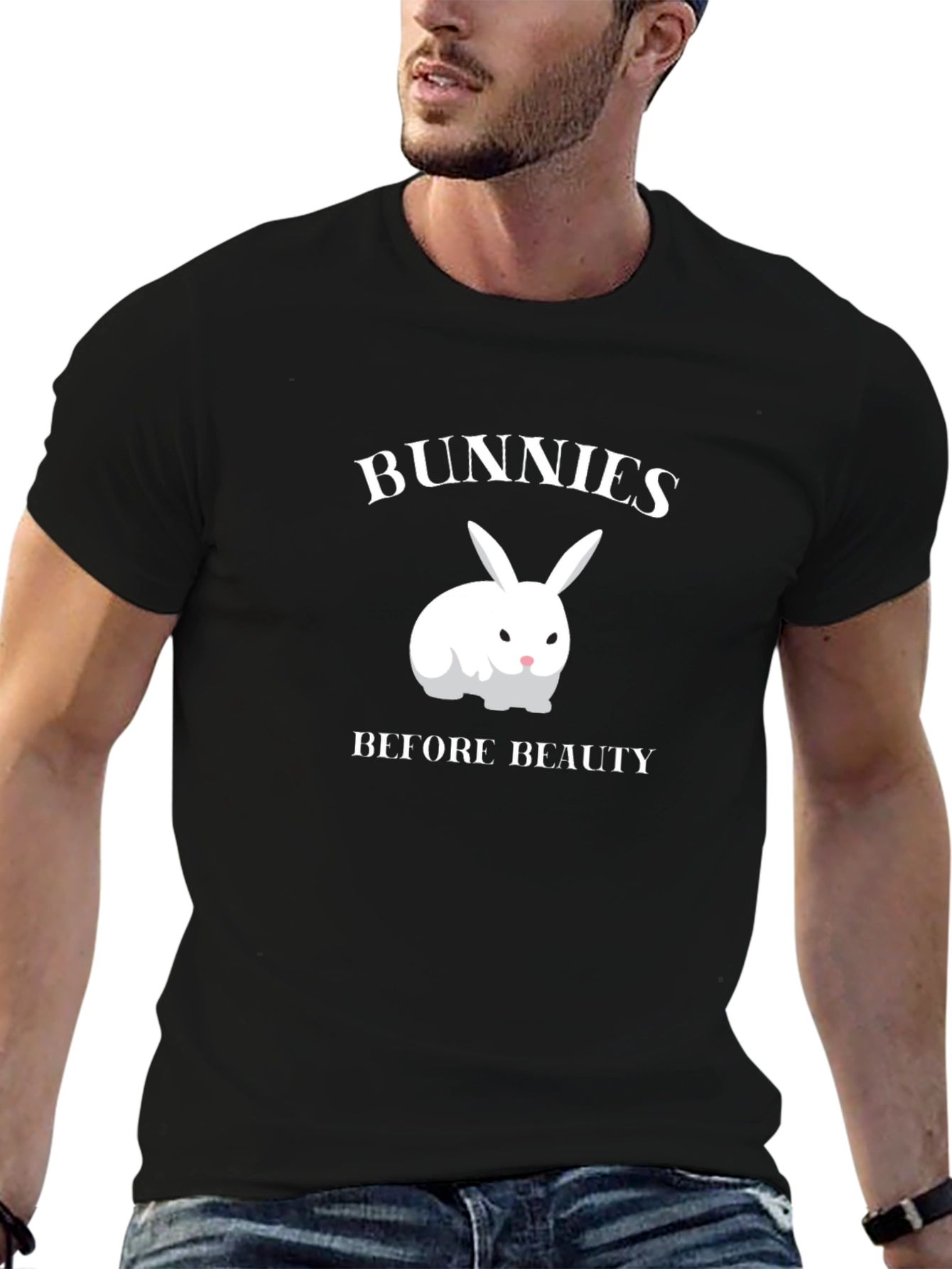 Bunnies Before Beauty Graphic T-Shirt