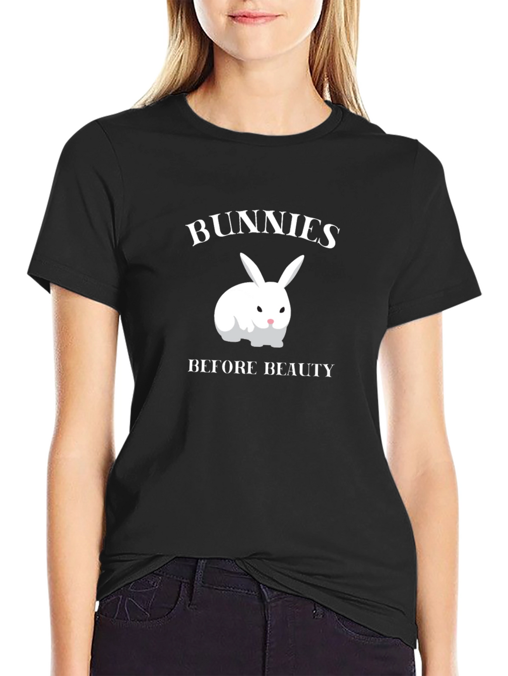 Bunnies Before Beauty Graphic T-Shirt